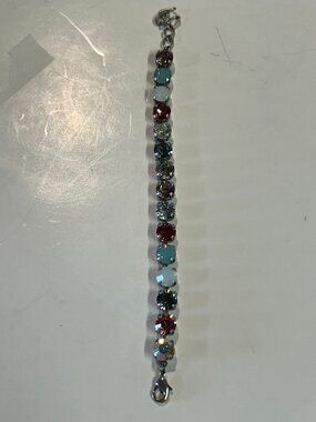 A multi colored 8" inch bracelet.